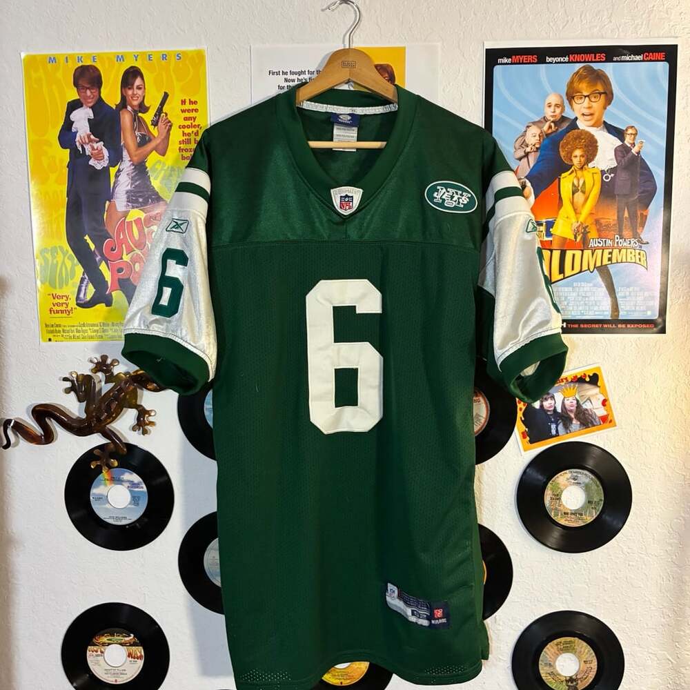 Reebok New York Jets Mark Sanchez Jersey Size 52 Green #6 OnField NFL